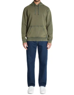 100% katoenen oversized hoodie met capuchon - turquoise