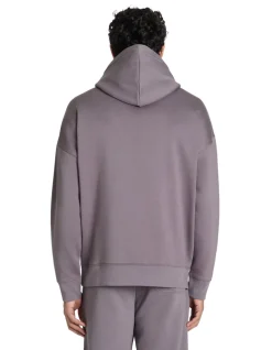 100% katoenen oversized hoodie met capuchon - grijs