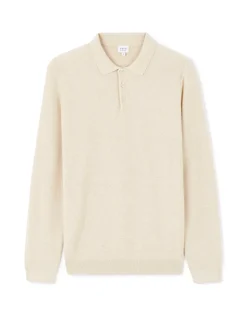 100% katoenen polokraagtrui - beige