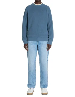 100% katoenen ronde hals trui - blauw