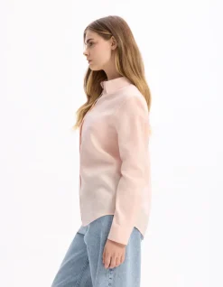 100% linnen overhemd - roze
