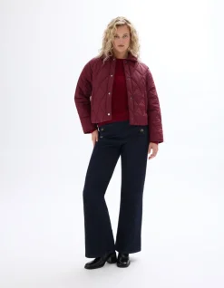 100% merinowollen trui met ronde hals - rood