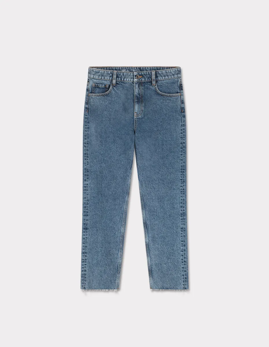 7/8 rechte jeans - blauw