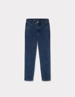 7/8 skinny jeans - donkerblauw