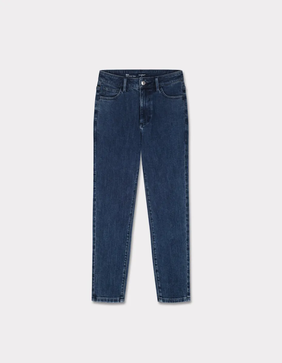7/8 skinny jeans - donkerblauw