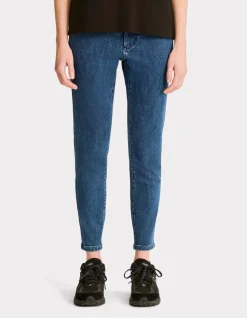 7/8 skinny jeans - donkerblauw
