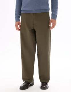 Baggy chinobroek 100% katoen - bruin
