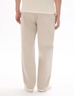 Baggy chinobroek van stretchkatoen - beige