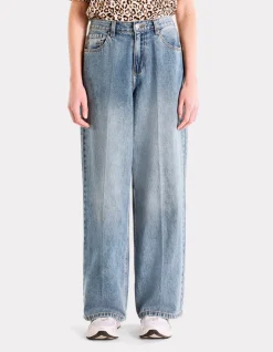 Baggy jeans - gebleekt