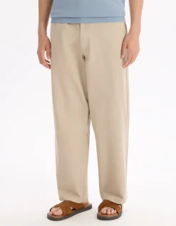 Baggy pantalon 100% katoen - beige
