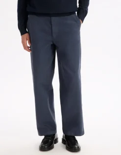 Baggy pantalon 100% katoen - marine