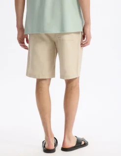 Bermuda 100% katoen - beige