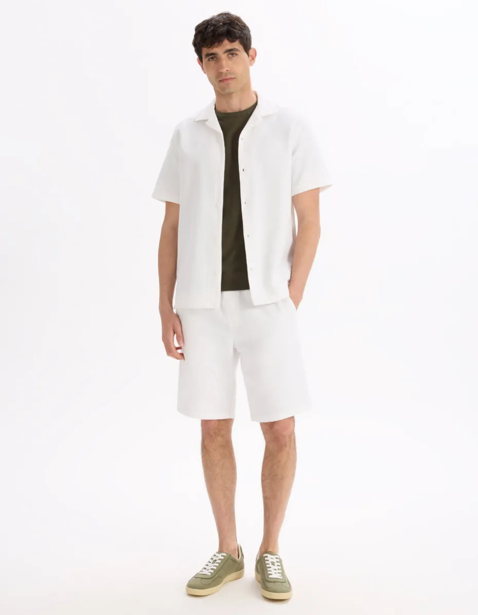 Bermuda 100% katoen - beige