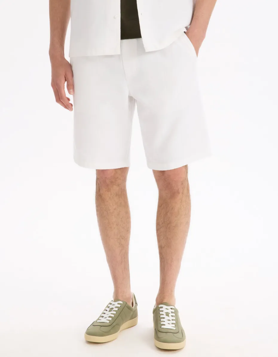 Bermuda 100% katoen - beige