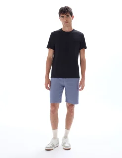 Bermuda 100% katoen canvas - blauw