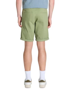 Bermuda 100% katoen stretch - groen