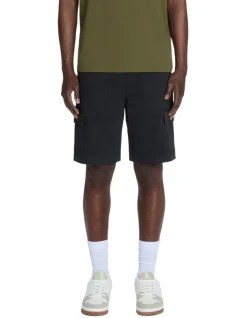 Bermuda 100% katoen stretch - zwart