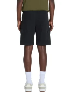 Bermuda 100% katoen stretch - zwart