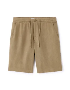 Bermuda 100% linnen - taupe