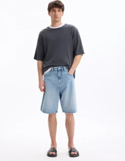 Bermuda baggy en jeans - lichtblauw
