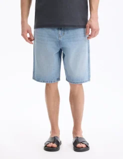 Bermuda baggy en jeans - lichtblauw