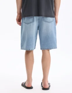 Bermuda baggy en jeans - lichtblauw