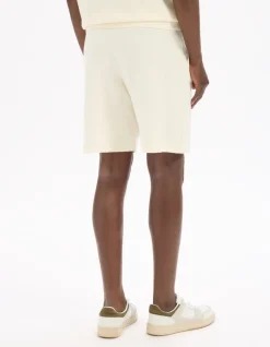 Bermuda in sweatstof katoenmix - ecru