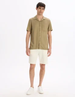 Bermuda katoenmix - beige