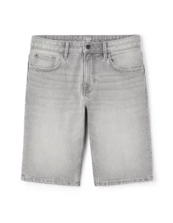 Bermuda recht en jeans - grijs