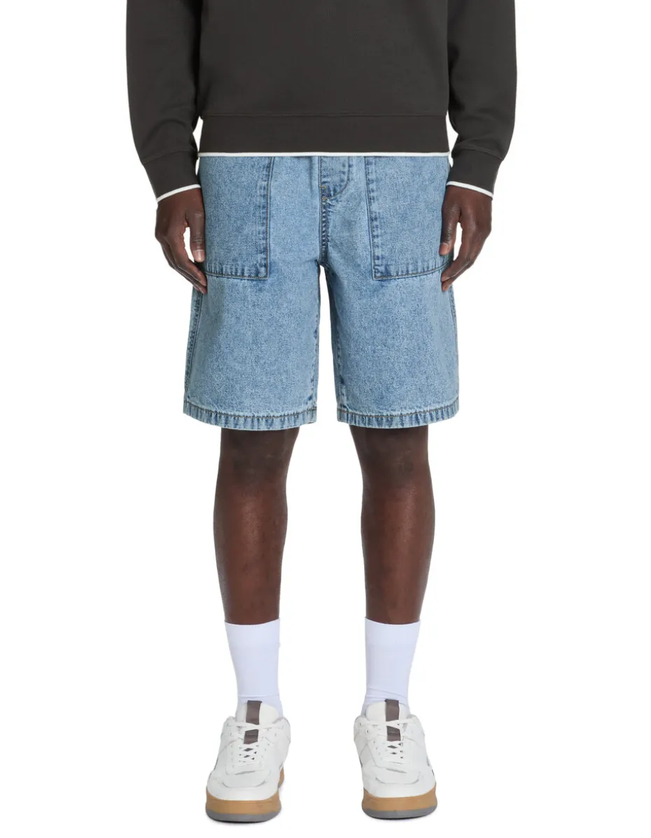 Bermuda recht en jeans - lichtblauw