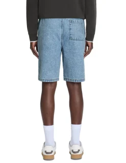 Bermuda recht en jeans - lichtblauw