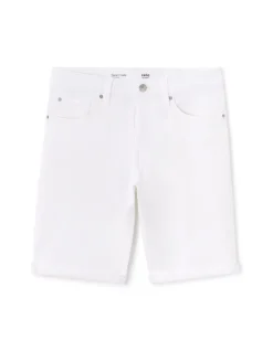 Bermuda recht en jeans - wit