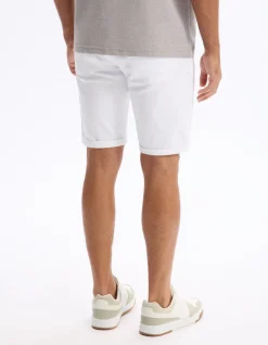 Bermuda recht en jeans - wit