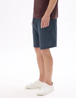 Bermuda TENCEL™ Lyocell en linnen gemengd - marineblauw