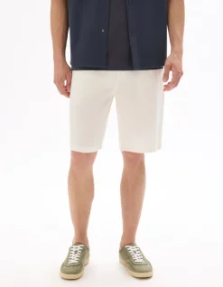 Bermuda TENCEL™ Lyocell- en linnenmix - écru