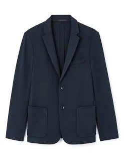 Blazer slim - marineblauw