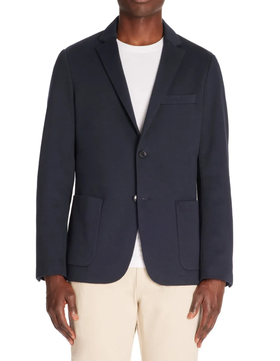 Blazer slim - marineblauw