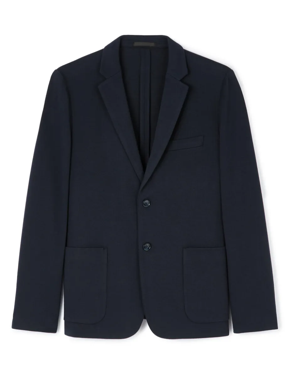 Blazer slim - marineblauw