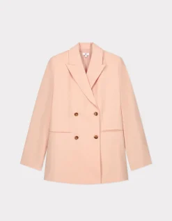 Blazerjasje met lange mouwen - roze