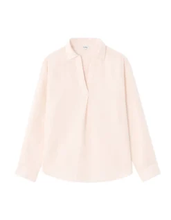Blouse van 100% linnen - Roze