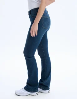 Bootcut jeans met hoge taille - blauw