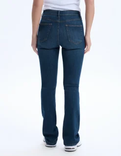 Bootcut jeans met hoge taille - blauw