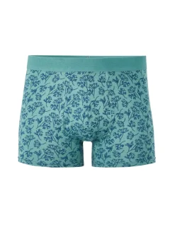 Boxershorts met bladprint - groen