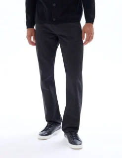 Broek 5 zakken straight fit stretch katoen - zwart