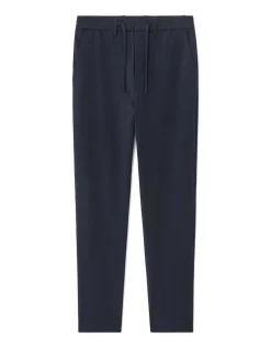 Broek 24H straight stretch - marineblauw