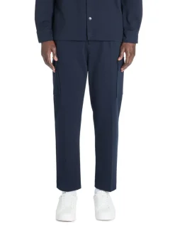 Cargo broek 24u cargo straight stretch katoen - marine