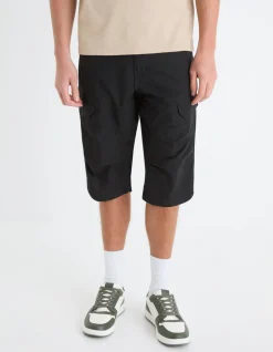 Cargo short van 100% katoen - zwart