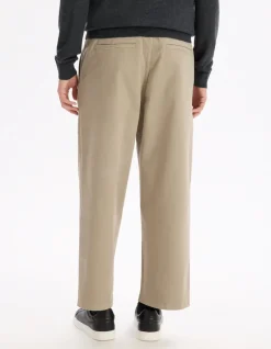 Chino los 100% katoen stretch - beige
