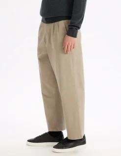 Chino los 100% katoen stretch - beige