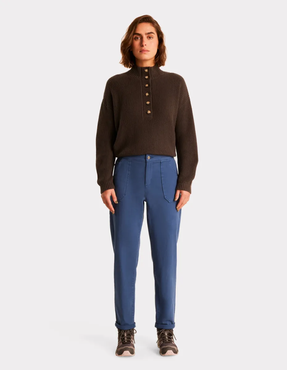Comfort chino met elastische taille -